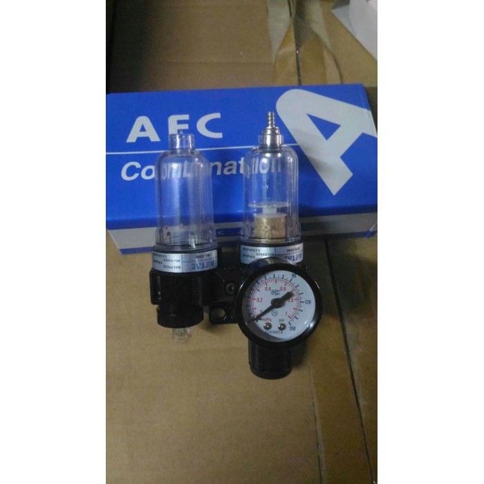 空壓機過濾器 全新高品質空壓機工具自動濾水器 與濾油.含壓表(三點組合)