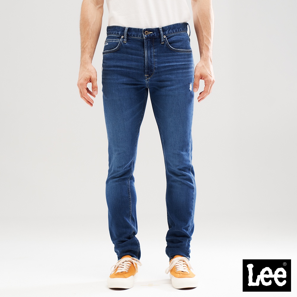 Lee 705 中腰標準小直筒牛仔褲 男 Modern 中藍洗水LL220040529