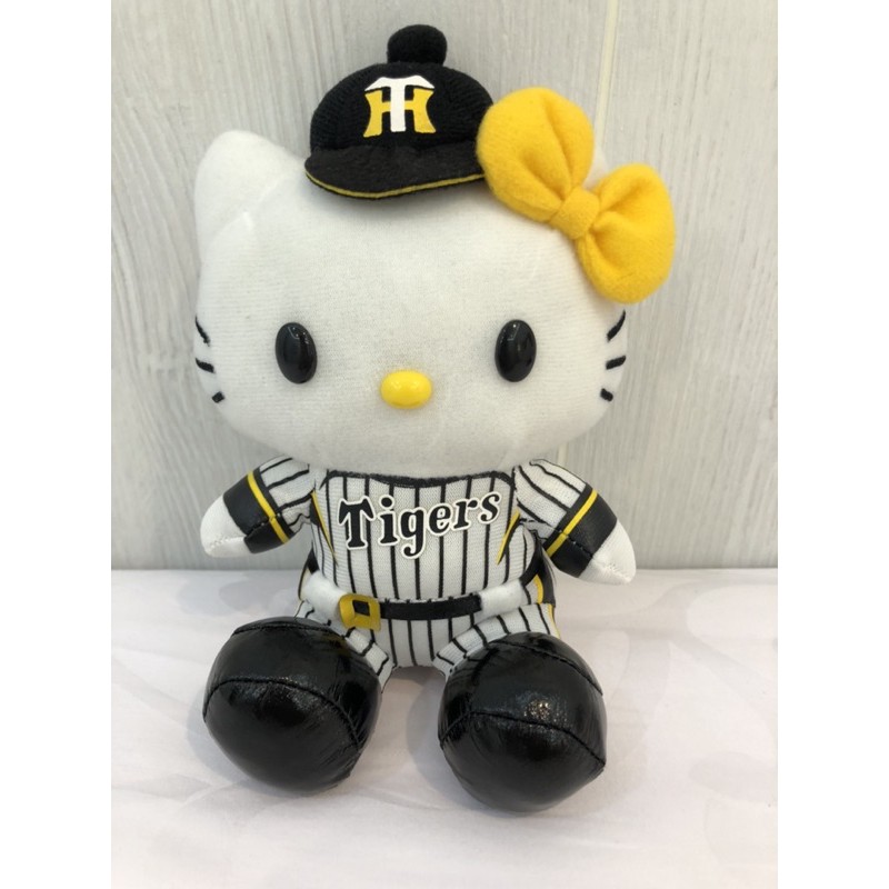日本限定版KITTY 棒球玩偶娃娃 阪神虎 日本帶回 交換禮物 生日 現貨 全新