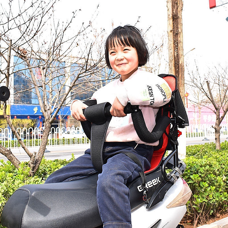 新品特惠】摩托車後座兒童安全座椅電動車寶寶嬰幼兒坐椅後置電瓶車踏板車