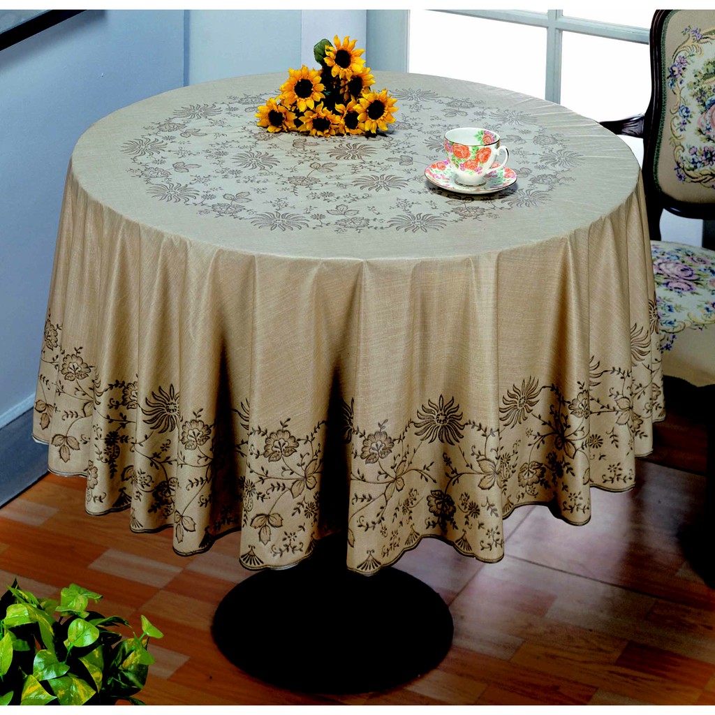 * 桌巾工坊 * 178 cm 圓 防水 桌巾 桌布( 共 3 色 ) 塑膠桌巾 圓形桌布