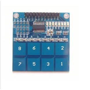 【666】A62= TTP226 8路 電容式 觸摸開關感測器 模組 Arduino