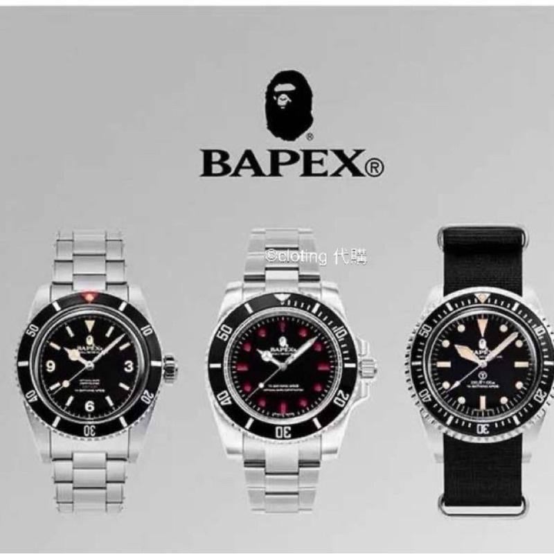 日本代購BAPE TYPE1 BAPEX 潮牌 機械錶 猿力士 手錶 腕表21新款潮流 鋼錶 猿人頭 銀色