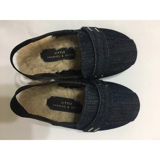 CHARLES&KEITH牛仔刷絨皮鞋