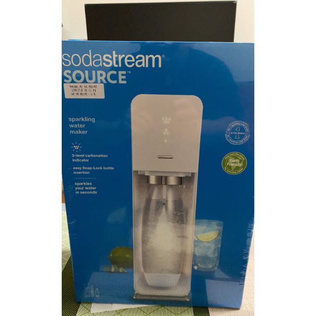 【白色】英國Sodastream SOURCE 氣泡水機 瑞士設計師款 原廠保固