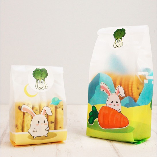 【台灣現貨 附發票】韓國包裝 常耳兔耳朵 點心袋 餅乾袋 烘焙包裝 牛軋糖袋 點心包裝袋 餅乾包裝袋 糖果袋 零食袋