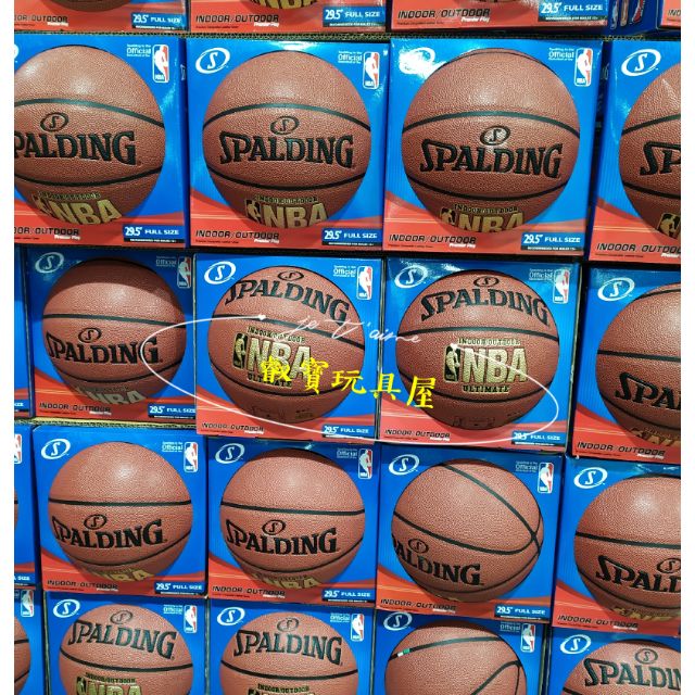 好市多代購-Costco 斯伯丁合成皮籃球 (7號) NBA金標