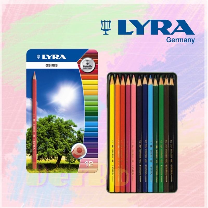現貨「義大利🇮🇹」 LYRA 三角鐵盒色鉛筆 彩色鉛筆 12色