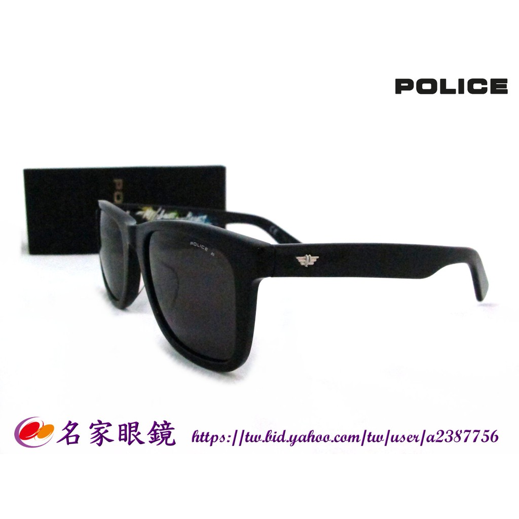 【名家眼鏡】Police個性潮流款黑色偏光太陽眼鏡SPL371K-700P【台南成大店】MY GAME MY RULES
