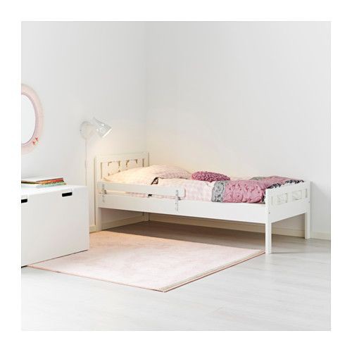 絕版品/北歐工業LOFT風格經典IKEA宜家KRITTER實木兒童床框床架+附床底板條/白色/二手八成新/特$2500