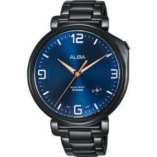 ALBA VJ42-X270SD(AS9H47X1) 情人限定款時尚腕錶/藍 43mmSK006