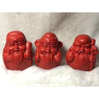 8511天然硃砂佛像辰砂福祿壽硃砂三公台灣硃砂三公開運商品硃砂粉壓制擺件