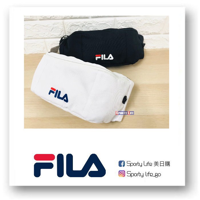 【SL美日購】FILA 中性 白色 腰包 側背包 隨身包 斜肩包 BWT-9031-WT
