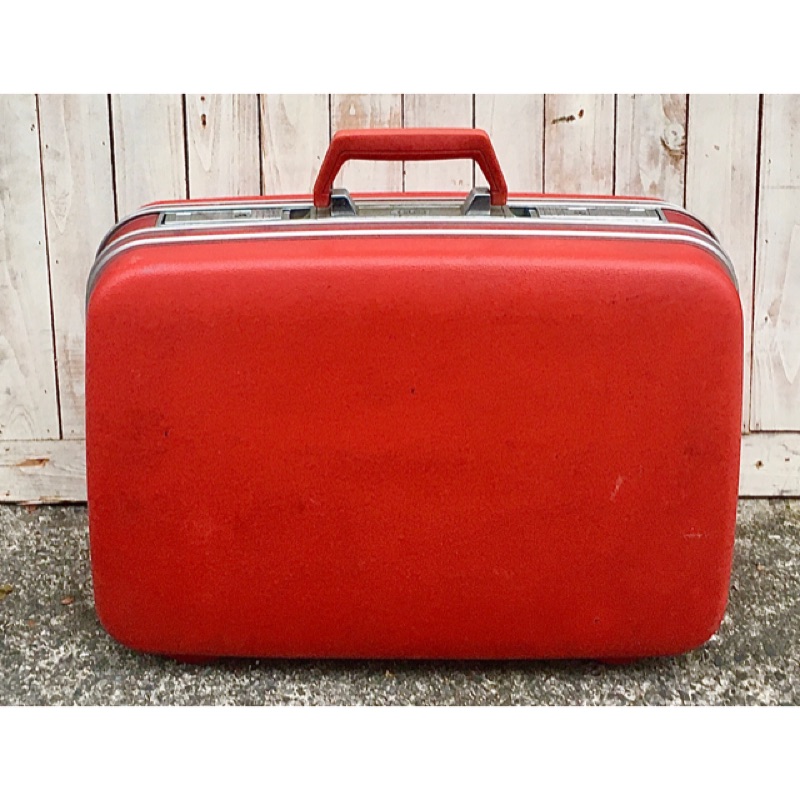 Echolac 早期 紅色經典手提箱 硬殼箱 手提箱 行李箱 旅行箱 公事包 愛可樂
