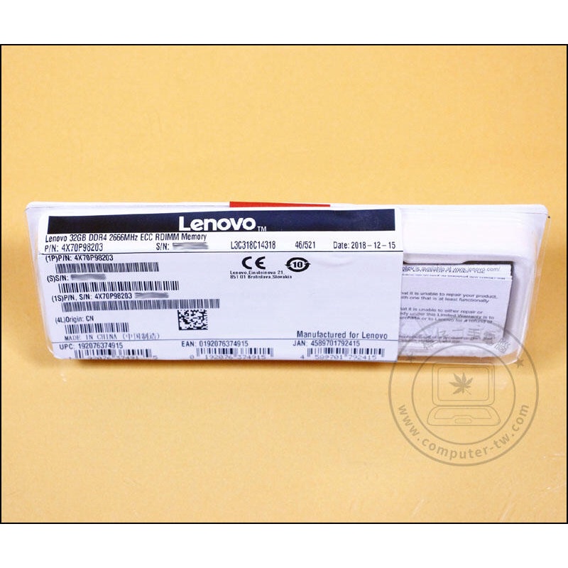 【樺仔3C】Lenovo 32GB DDR4 ECC 工作站記憶體 4X70p98203 P620 P520 P920