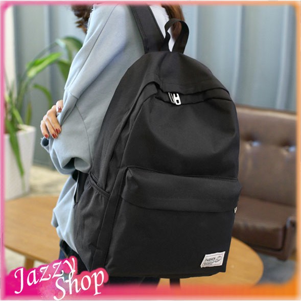 JazzyShop 💗 FE83 後背包 尼龍防盜  筆電包 純色硬挺書包 學生書包 背包 後背包 素色背包