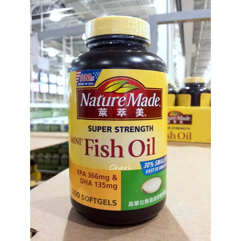 Blanc Costco 好市多nature Made 萊萃美omega 3 魚油軟膠囊0粒 瓶 蝦皮購物