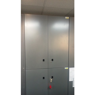 OA辦公家具-雙開門下置式公文櫃深灰色(新竹以北免運費)