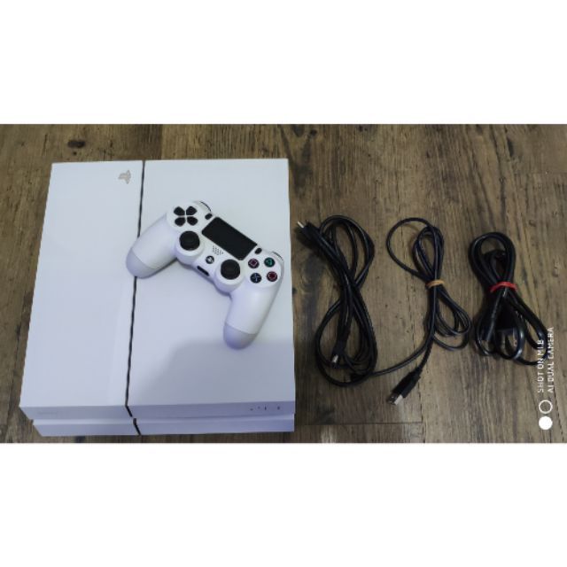 PS4 1107A 冰河白 主機 單手把 無盒 過保 二手