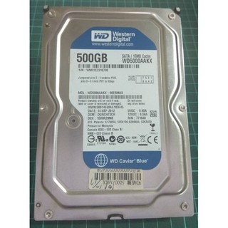 WD藍標/綠標/黑標/紫標 桌上型內接式硬碟SATA 3.5吋/320G/500G/640G/1T/3T< 二手良品>