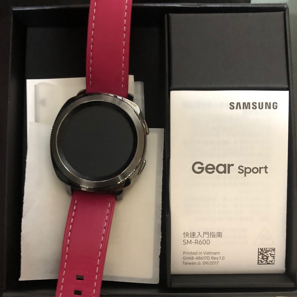 Samsung Gear Sport 桃紅色 運動智慧型手錶 不可測血氧 近9成5新