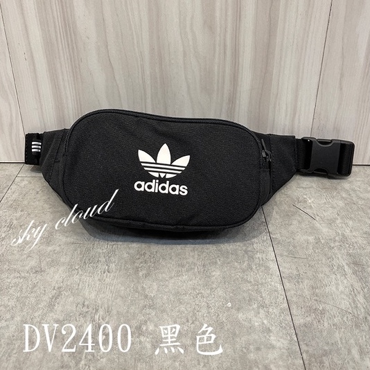 adidas Originals 腰包 行旅包鋪【DV2400】  黑色 三葉  腰包 肩包 斜背包 雙拉鍊 男包 女包