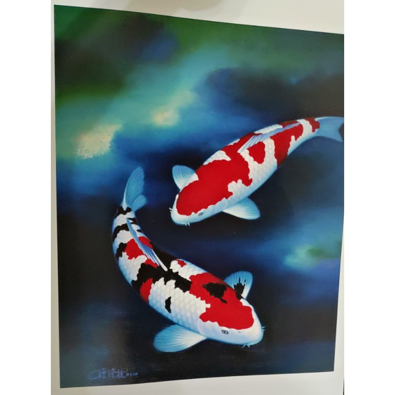 錦鯉圖玉山畫廊粉絲團按讚限定回饋限量供應 蝦皮購物