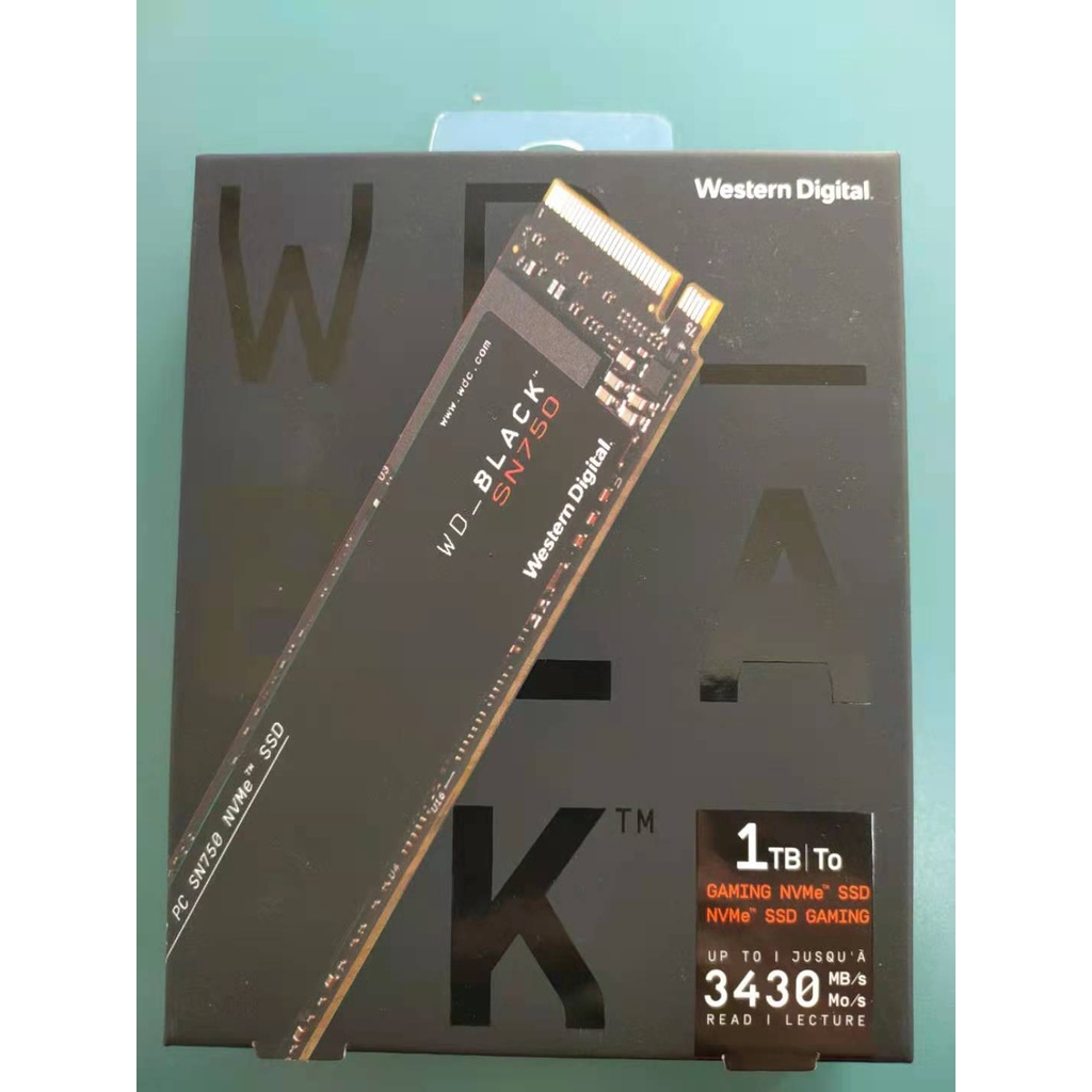 【WD】SSD SN750黑標 1TB WDS100T3X0C-00SJG0(全新未拆封)