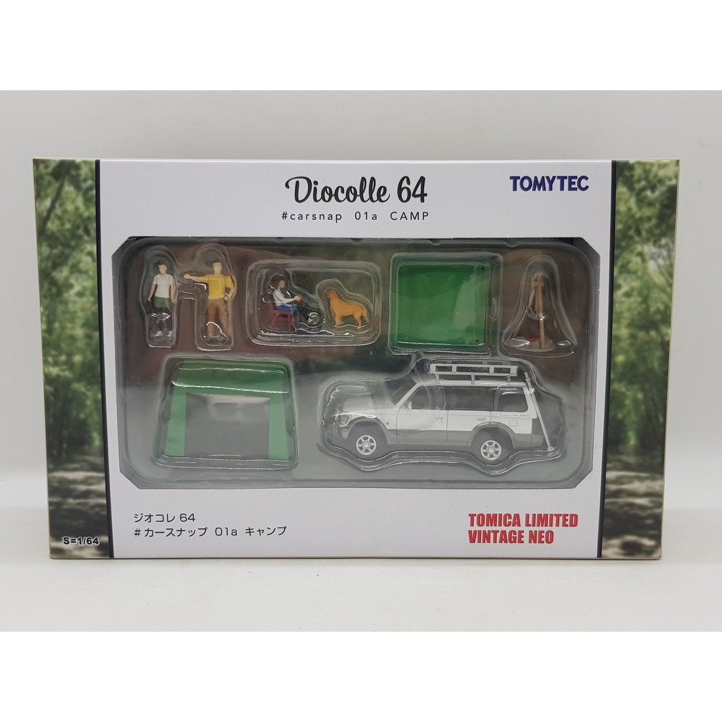 【小車停車場】 Tomica TLV  Carsnap 01a Camp 三菱 Mitsubishi Pajero