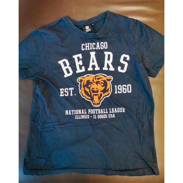 二手古著Vintage NFL Chicago Bears 短T SZ L