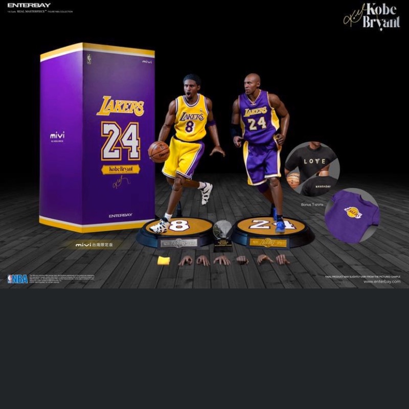 台灣限定版 enterbay NBA 1/6 12吋可動 Kobe Bryant 3.0 升級版 (全新未拆)