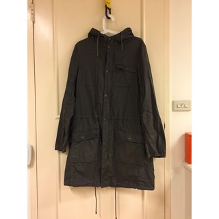 DKNY jeans 長版軍綠風衣 古著 二手
