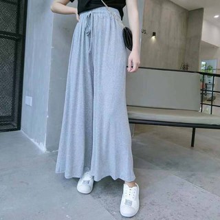 AQ 平價衣服 臺灣出貨 莫代爾棉 寬鬆休閒褲 鬆緊腰 長褲 寬褲 運動褲 口袋棉褲 顯瘦高腰寬鬆休閒褲 1918A
