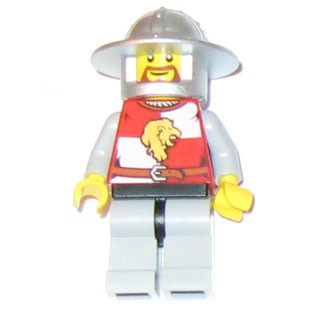 樂高人偶王 LEGO 城堡系列-紅獅國武裝劍士#7946  cas445