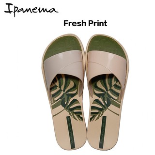 IPANEMA 流行印花 Fresh Print系列 女款時尚拖鞋 .米色 『夢工場Cristal』