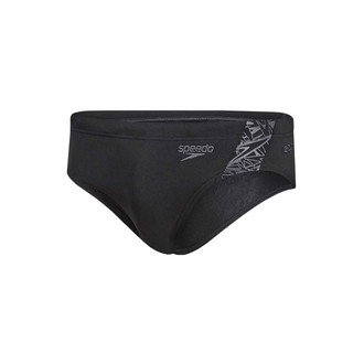 【線上體育】speedo男 運動三角泳褲 Boom Splice 7cm 黑/灰