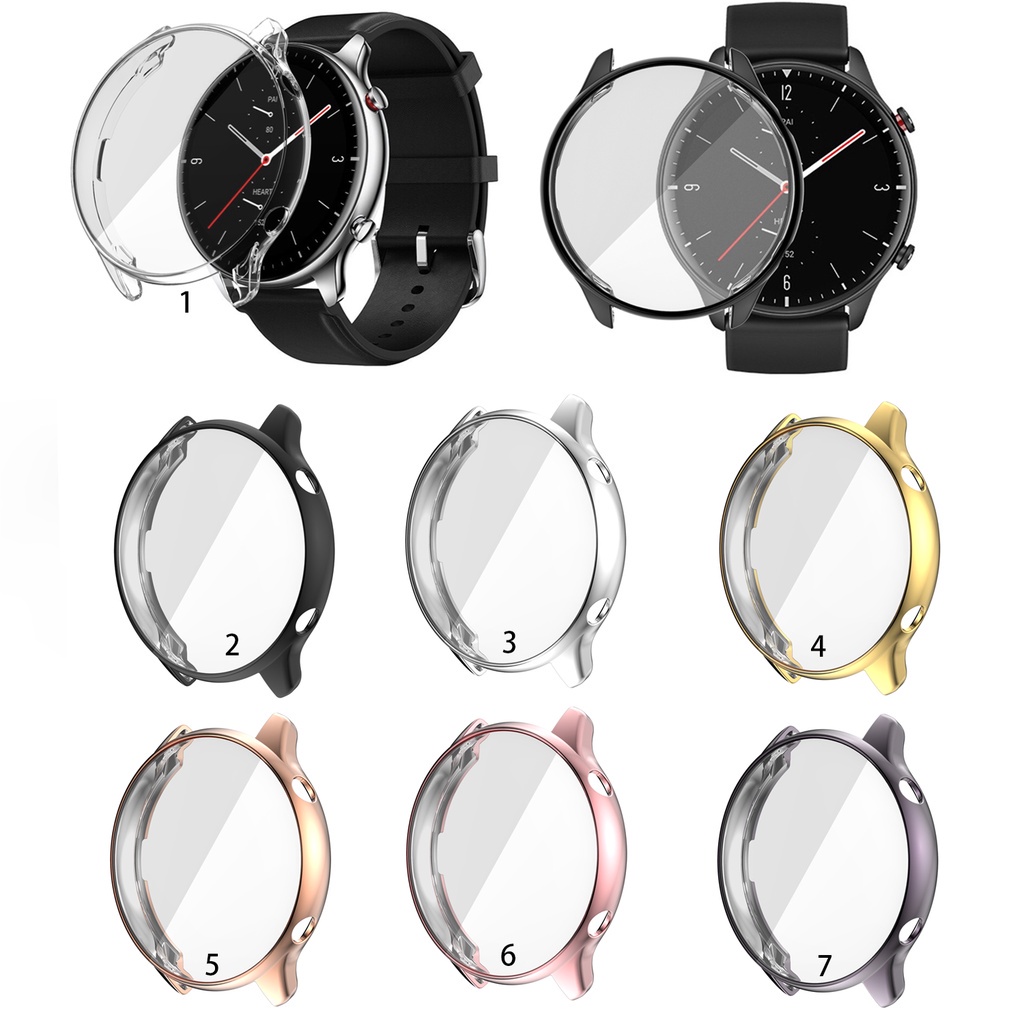 適用於華米 Amazfit GTR 2 2e GTR2 GTR2e 軟 TPU 防刮屏幕保護套的 TPU 保護套