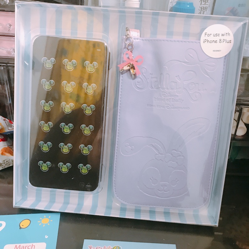 現貨 香港迪士尼 史黛拉 迪士尼 兔 手機殼 手機套 收納袋 Stella iPhone7plus ip7+ ip8+