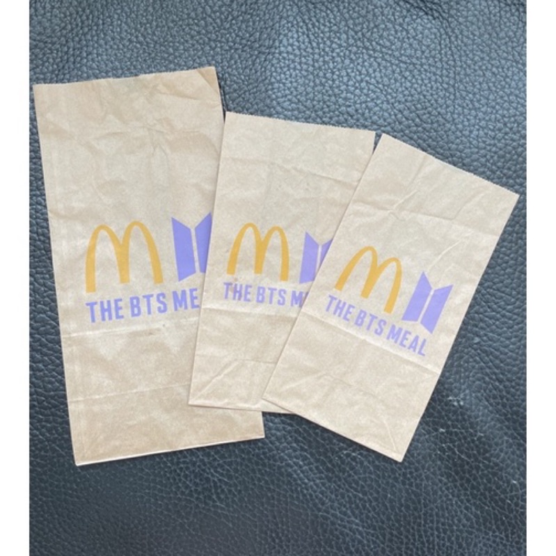 麥當勞BTS聯名紙袋*5