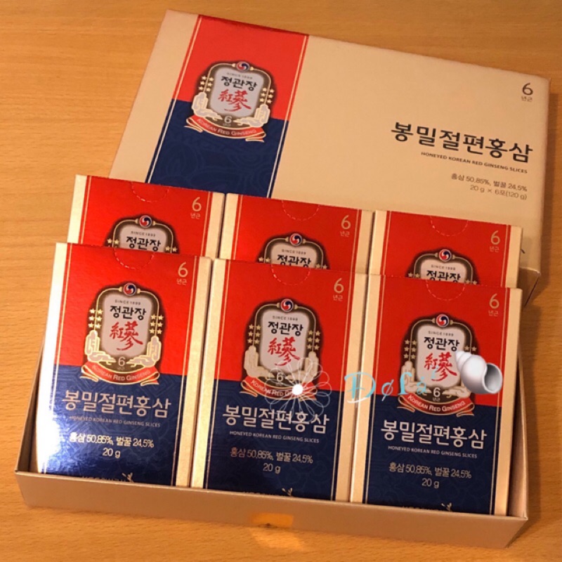 ‼️即期現貨】韓國正官庄 蜂蜜切片2入/ 6入x20g