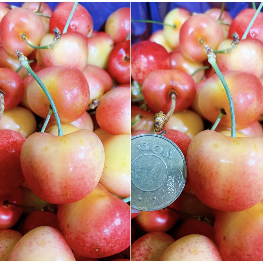進口好水果-美國🇺🇸空運白櫻桃🍒9ROW 1公斤