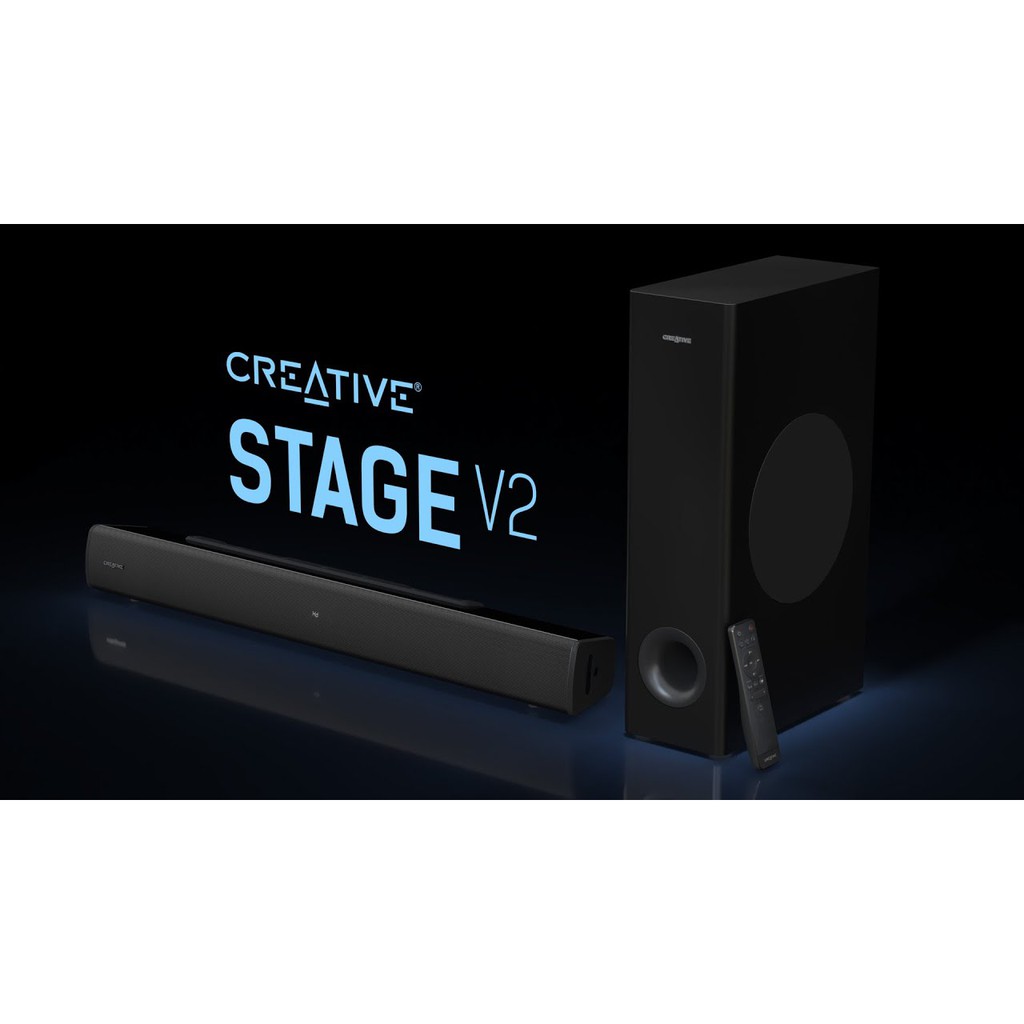 [近全新][免運] CREATIVE STAGE V2 2.1聲道 Soundbar 喇叭