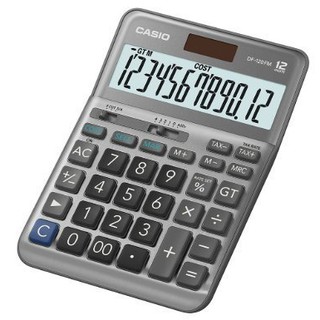 【無限精品 REMIX】CASIO 商用計算機 12位數、成本/售價/利潤計算 雙電力 大型顯示 DF-120FM