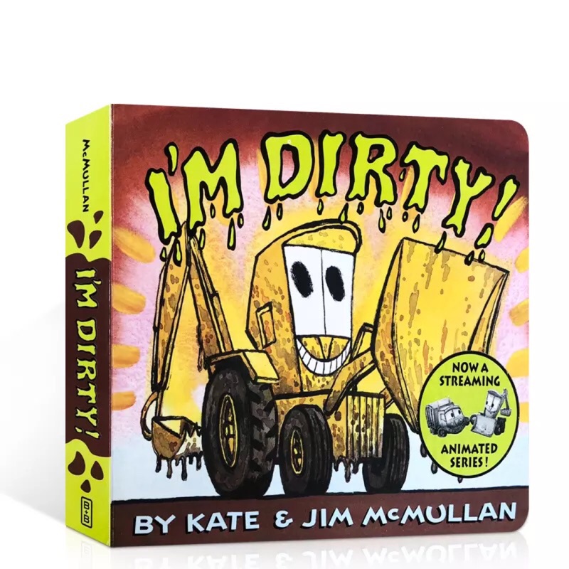 現貨 原版i M Dirty Board Book垃圾車的快樂工作兒童英語閱讀繪本如何把垃圾分類內容展示幽默有趣 蝦皮購物