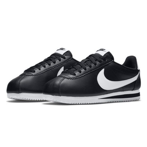 NIKE Classic Cortez Leather 女鞋 休閒 阿甘 皮革 黑白 【運動世界】 807471-010