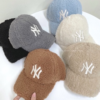 【FJstore】MLB 羊羔毛 絨毛款毛絨絨 老帽 毛帽 韓國代購