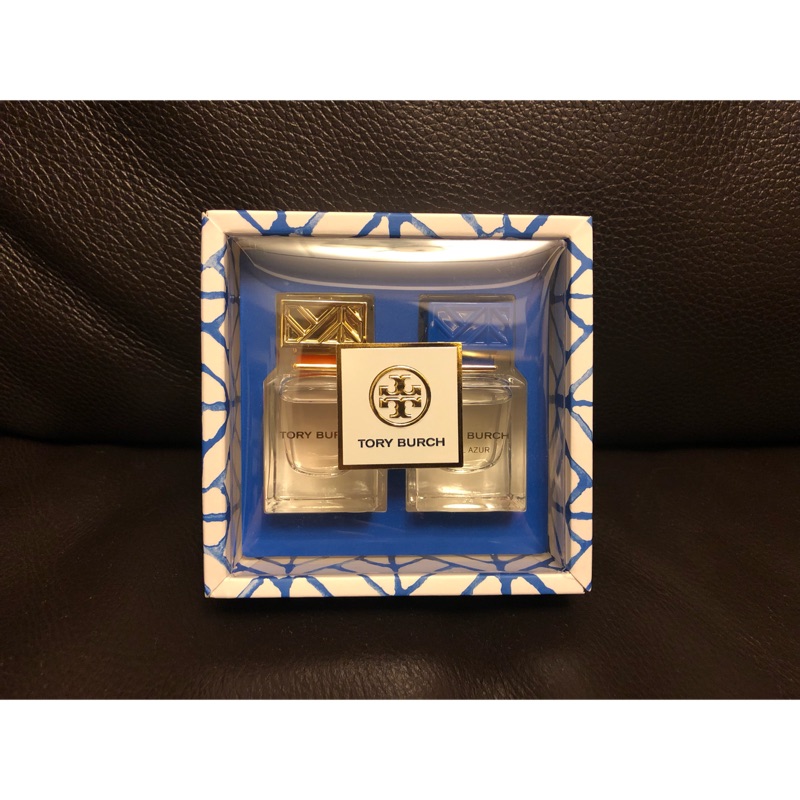 美國原裝 Tory Burch 藍色假期淡香精 7ML+ 同名淡香精 7ML 小香禮盒