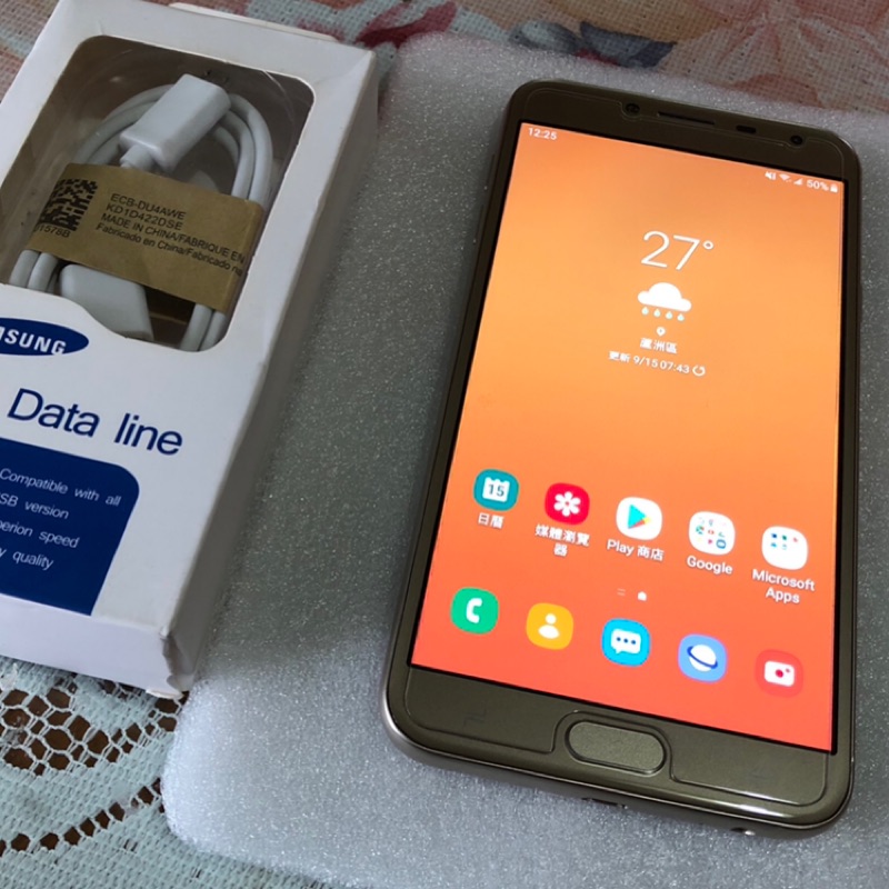 【老爹精選】二手 Samsung J4 金色 16G 過保 無盒
