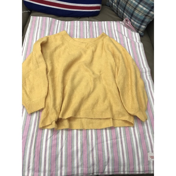 ozoc黃色毛衣 size:38