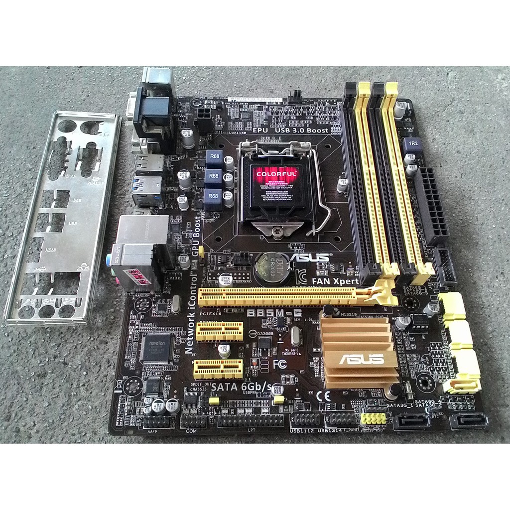 華碩 ASUS B85M-G LGA1150 腳位主機板 良品